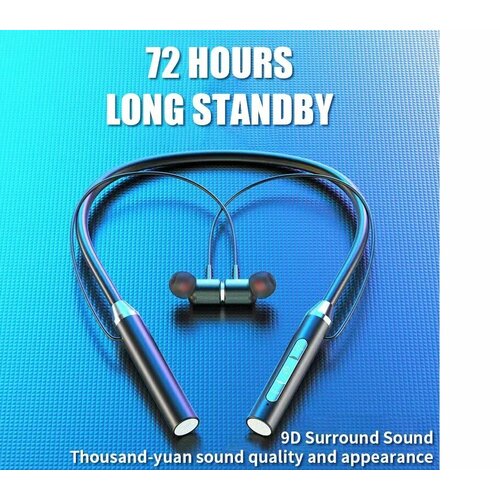 Беспроводная Bluetooth гарнитура на шею Спортивные наушники с микрофоном А-017 125000₽