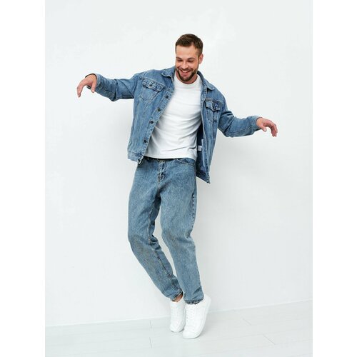 фото Куртка-рубашка , размер 6xl, голубой нет бренда