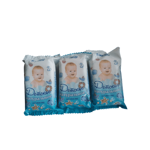 Мыло твердое Детское натуральное 190гр эфко Бережный уход. 6 кусков.