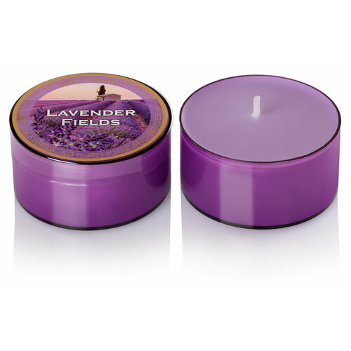 Ароматизированная свеча в гильзе Bertek Лавандовое поле, 5,5 см