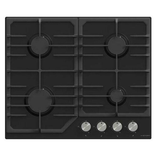 Поверхность газовая HiSTORY HGE 640C FBK черный чугун гк WOK 1975000₽