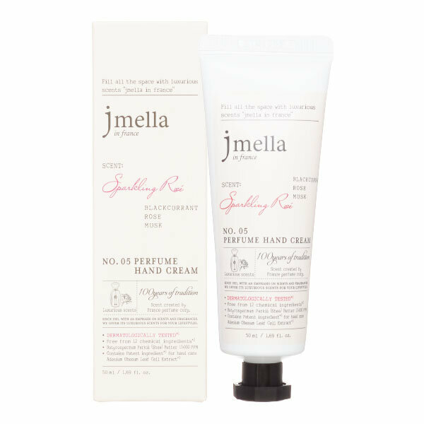 JMELLA IN FRANCE SPARKLING ROSE' PERFUME HAND CREAM Крем для рук "Чёрная смородина, роза, мускус"