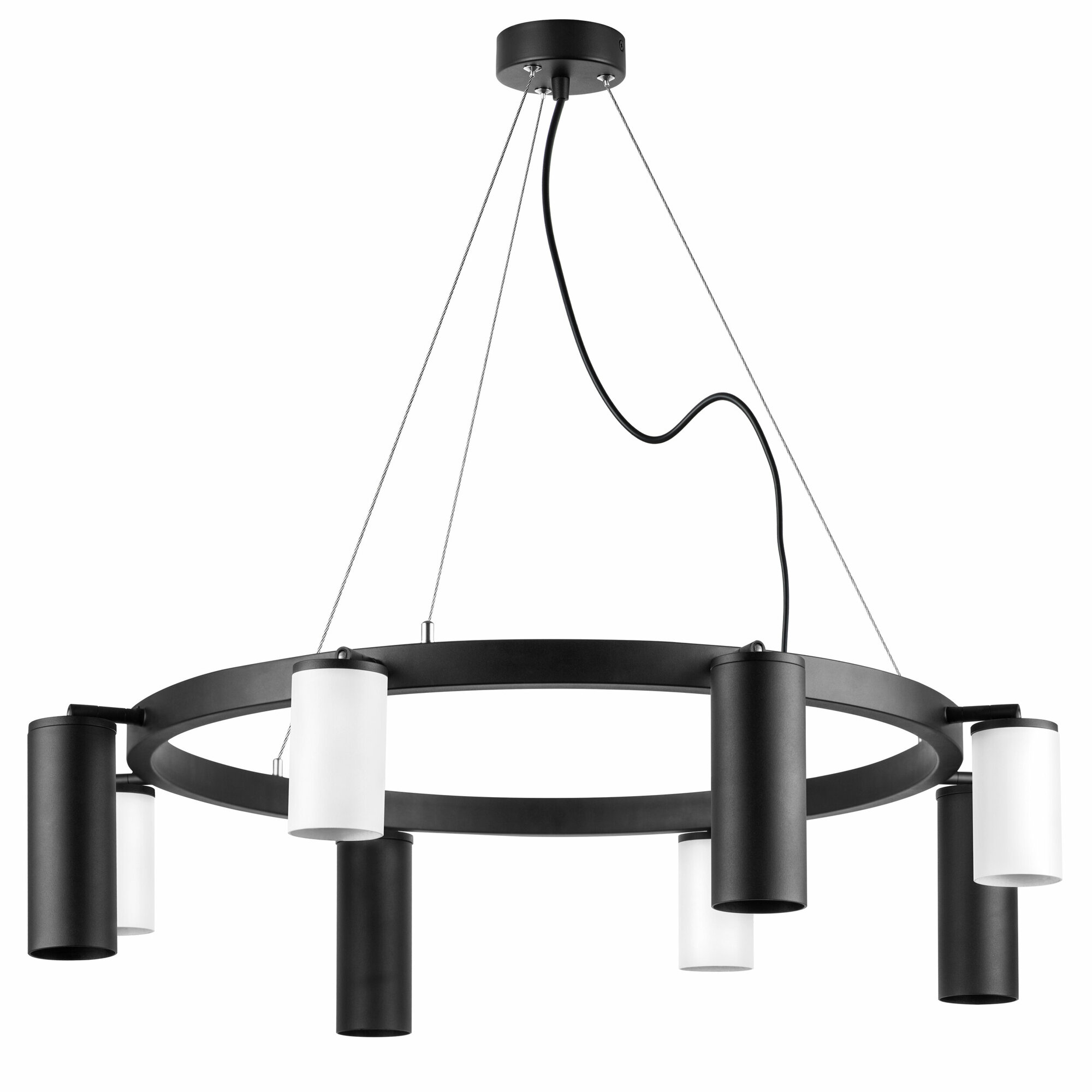 Подвесная люстра Lightstar Rullo (571018+214436-4+214487-4) - фото №1