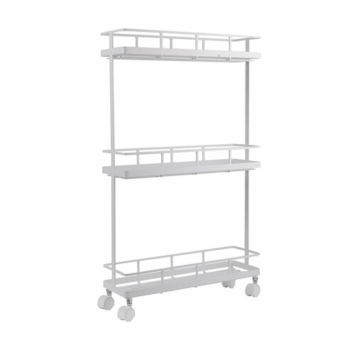 Стеллаж на колесах 660х390х120 мм Ulitka Overtop белый 7410407225812 8533₽