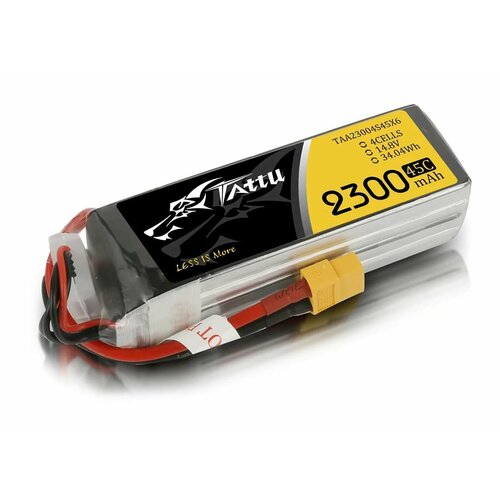 Аккумулятор Tattu 2300мАч 4S 45C LiPo XT60