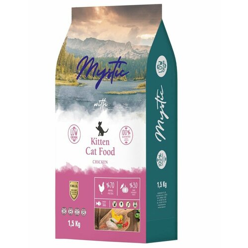 Сухой корм для котят Mystic Kitten Cat Food Chicken 1,5 кг