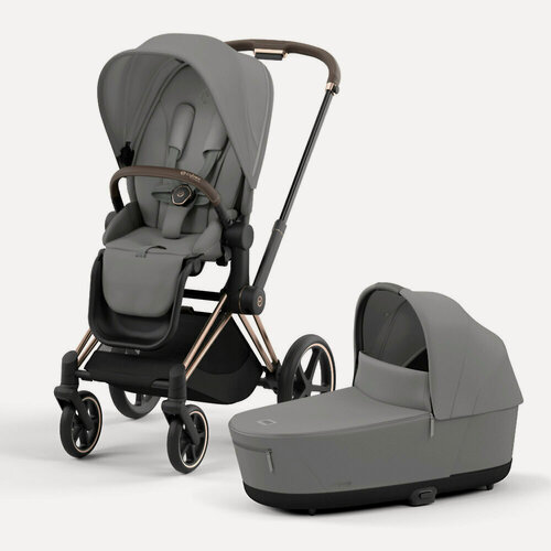 Изображение товара Детская коляска 2в1 Cybex Priam IV Rose Gold, цвет Mirage Grey (Серый)