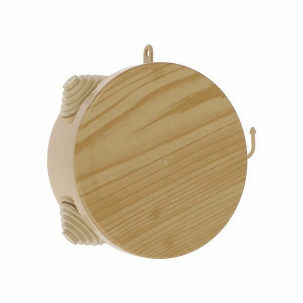 фото Распаечная коробка Урал ПАК, 85х40, IP 54, 4 вх, светлое дерево, КО-81001085-032