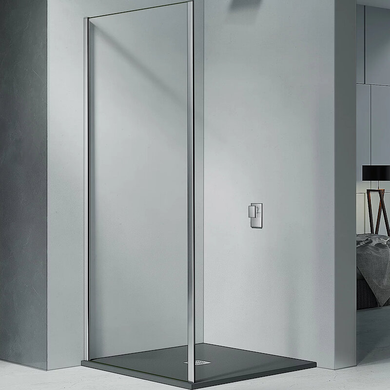 фото Душевая стенка Good Door Cofe SP-70-C-CH 70 КФ00035 профиль Хром стекло прозрачное