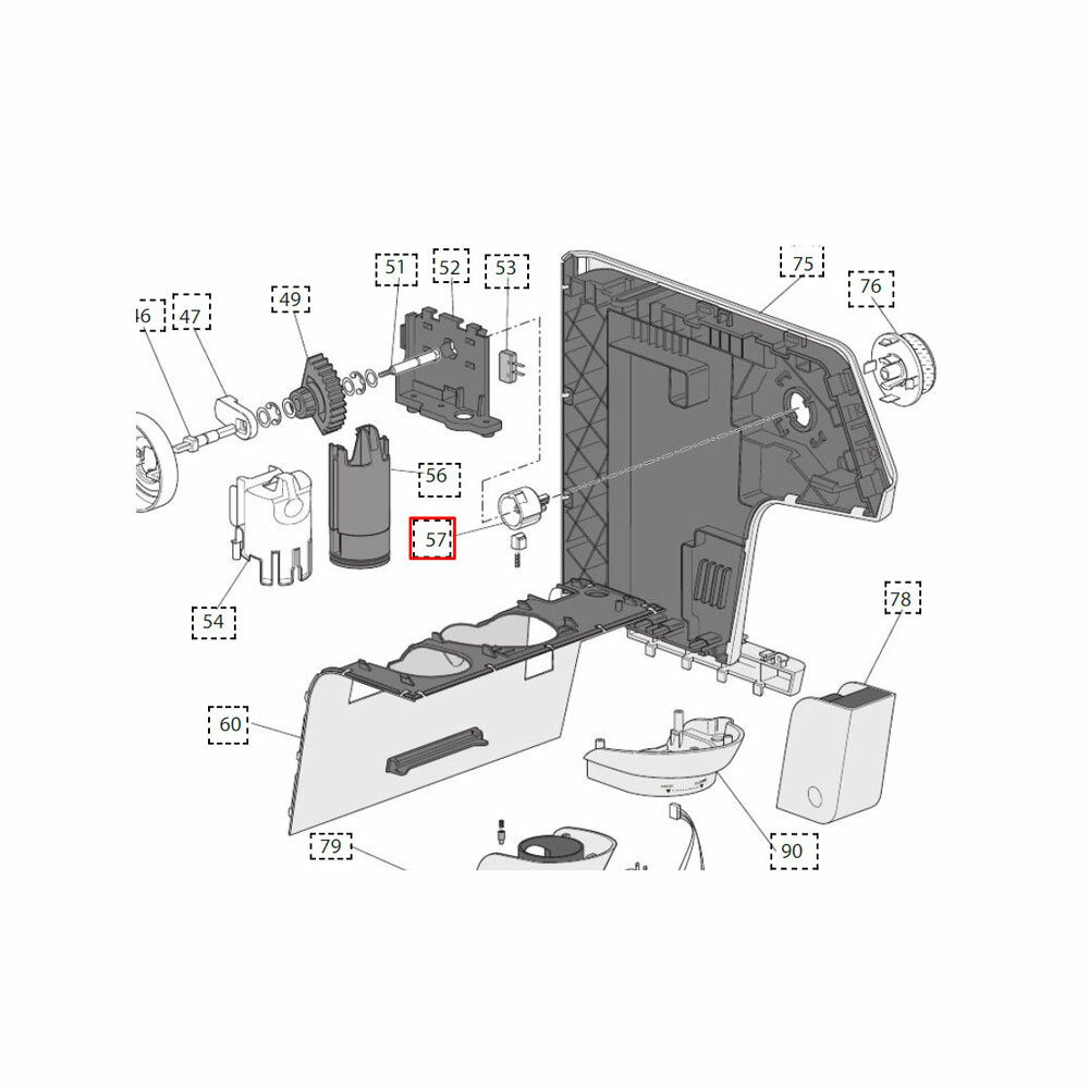 Кулачок переключателя кофеварки Delonghi EC9335 (5313259941) - фотография № 2