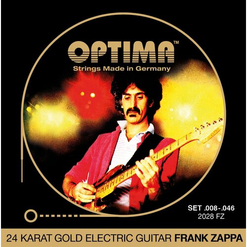 Струны для электрогитары Optima Electric Guitar 24K Gold 'Frank Zappa' 2028. FZ 8-46