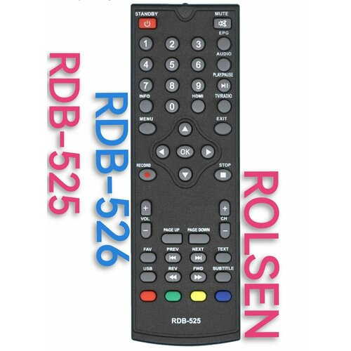 Пульт RDB-525 для ROLSEN/ролсен/росен приставки пульт ghb 898 для rolsen ролсен приставки h dvb03t2