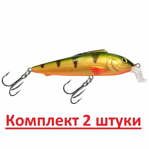 фото Воблер aqua копейка sr 75mm, цвет 048 (окунь), 2 штуки