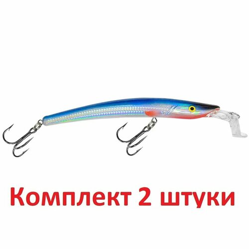 фото Воблер aqua twist sr 100mm, цвет 015 (голубая спинка), 2 штуки