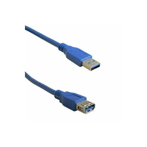 Компьютерный шнур USB3.0 A(m)-USB A(f) Bl 1.8m / RUICHI компьютерный шнур usb2 0 a m usb a m w 1 8m ruichi