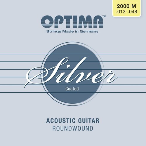 Струны для акустической гитары Optima Acoustic Silver Strings 2000. M 12-48