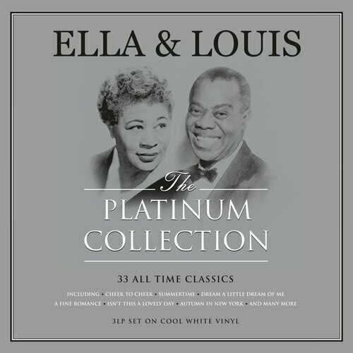 виниловая пластинка fat louis armstrong platinum collection 180 gram white vinyl Виниловая пластинка Ella Fitzgerald, Louis Armstrong – The Platinum Collection (White) 3LP