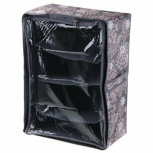 Короб для обуви высокий, 4 ячейки 