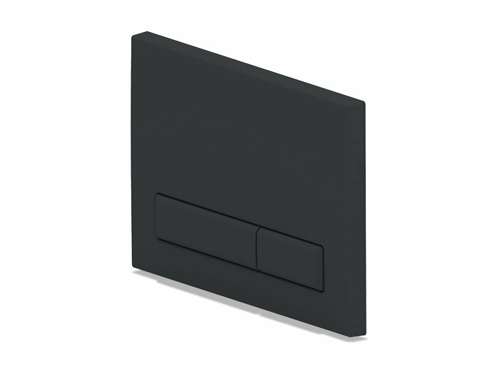 Клавиша смыва АНИ пласт WP1430 для инсталляции WC1110 механическая, прямоугольная, пластик, черная