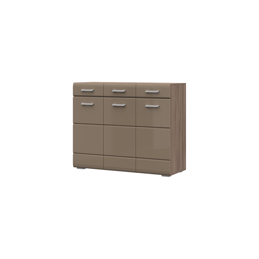 фото Комод СтендМебель Вегас Шимо Темн/Кофе С Молоком