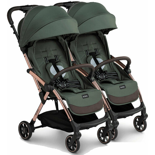Leclerc Baby Прогулочная коляска для двойни Influencer (Army Green)