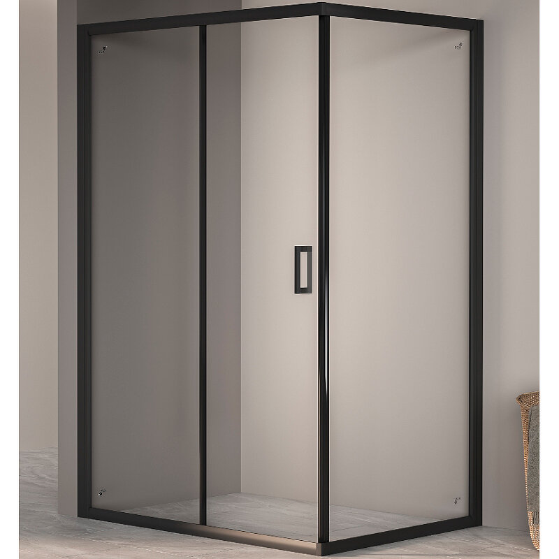 фото Душевой уголок RGW Passage PA-245B 100x90 410824590-14 профиль Черный стекло прозрачное