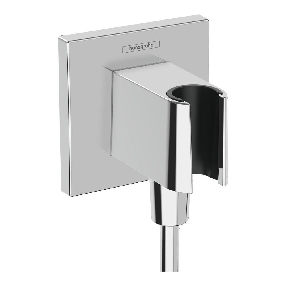 Шланговое подключение с держателем для душа Hansgrohe FixFit E 26889000 хром