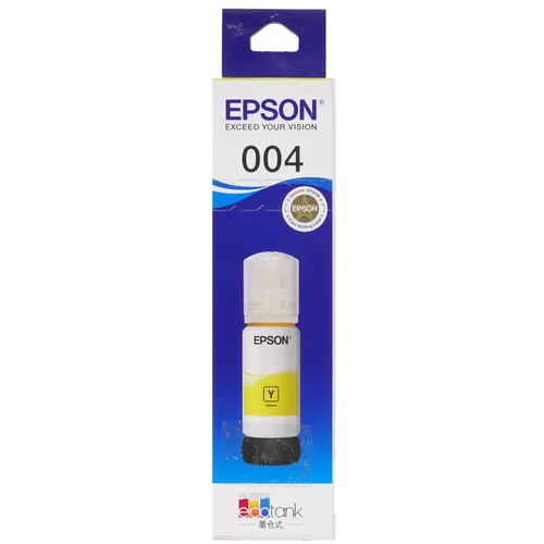 Чернила Epson 004, 100 мл, желтый, оригинальные для Epson L3258 / L3218 / L1218 - фото №1