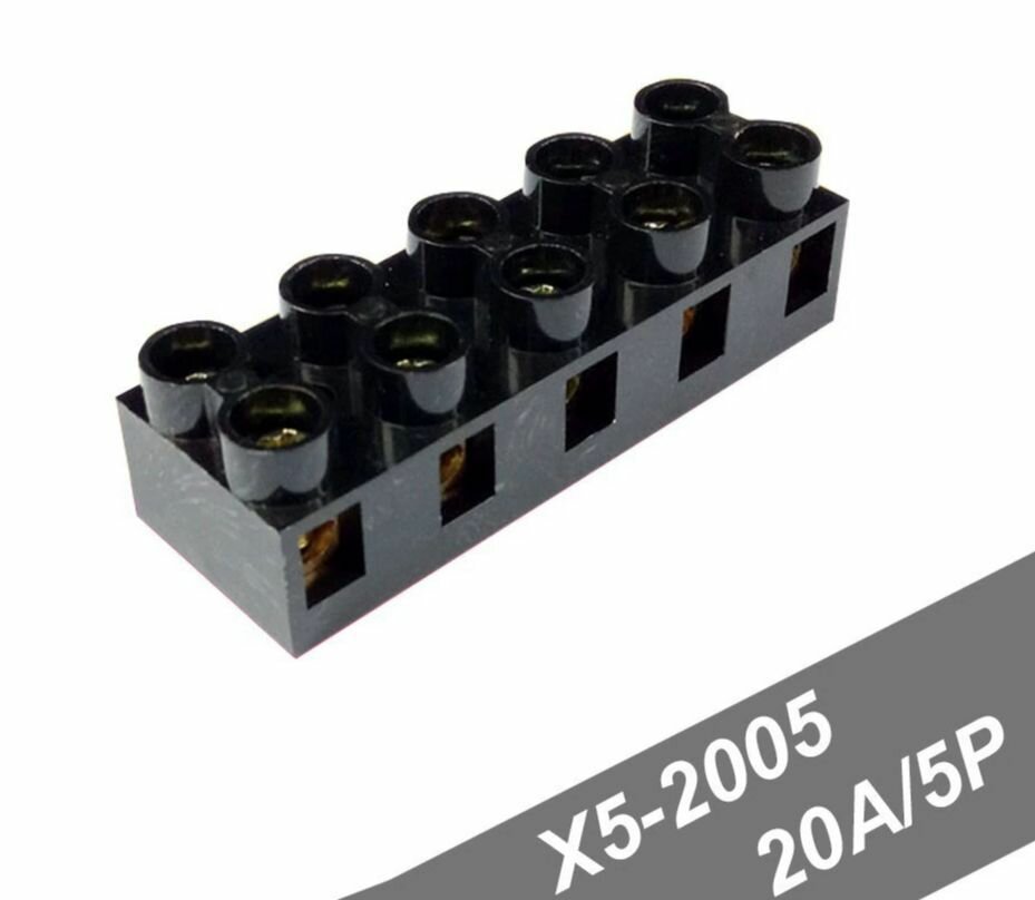 фото Клеммная колодка (клемник) 20А 500V JX5-2005