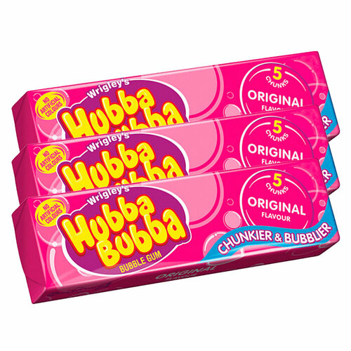 Жевательная резинка Wrigley's Hubba Bubba Original Flavour (Германия), 35 г (3 шт)