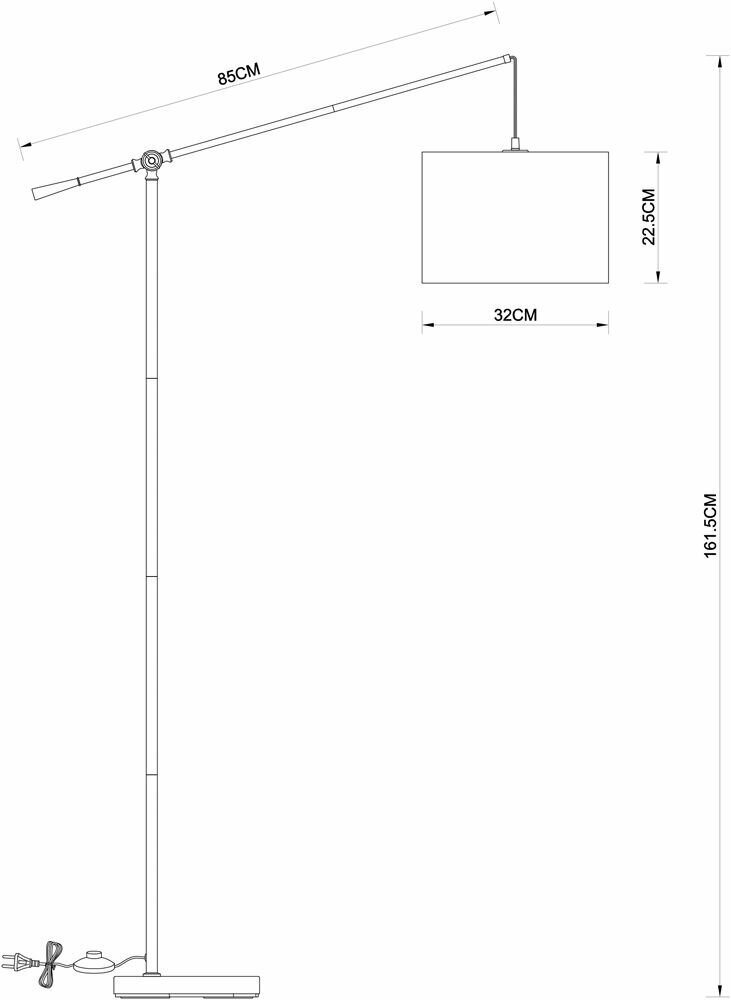 Торшер Arte Lamp DYLAN A4054PN-1PB - фото №2