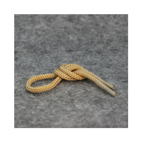 Ручка-шнур 4 мм №44 (золотистая) 35 см с пластиковыми наконечниками (100 шт)