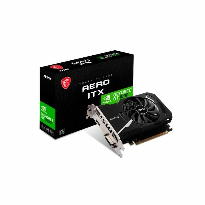 Видеокарта MSI GT1030 AERO ITX 4GD4 4GB DDR4 (GT 1030 AERO ITX 4GD4 OC) - фото №4