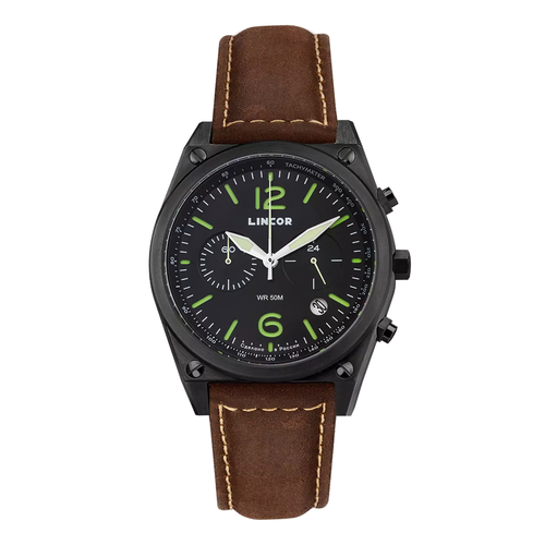 фото Наручные часы lincor наручные часы lincor uni 4056l-2, коричневый, черный
