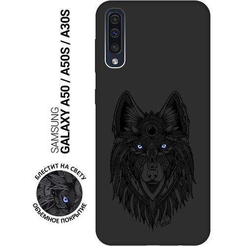 Ультратонкая защитная накладка Soft Touch для Samsung Galaxy A50, A50s, A30s с принтом Grand Wolf черная ультратонкая защитная накладка soft touch для samsung galaxy a50 a50s a30s с принтом cheetah черная