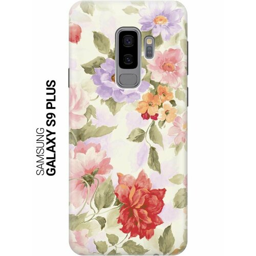 GOSSO Ультратонкий силиконовый чехол-накладка для Samsung Galaxy S9 Plus с принтом Нежные цветы gosso ультратонкий силиконовый чехол накладка для samsung galaxy s9 plus с принтом бумажные цветы