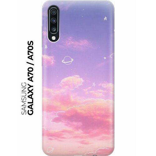 RE: PA Накладка Transparent для Samsung Galaxy A70 / A70s с принтом Розовое небо и космос re pa накладка transparent для samsung galaxy s10e с принтом розовое небо и космос