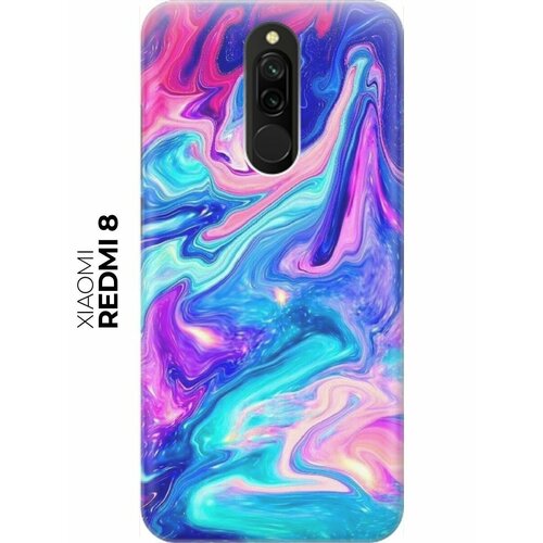 RE: PA Накладка Transparent для Xiaomi Redmi 8 с принтом Сине-розовые краски re pa накладка transparent для realme 6 с принтом сине розовые краски