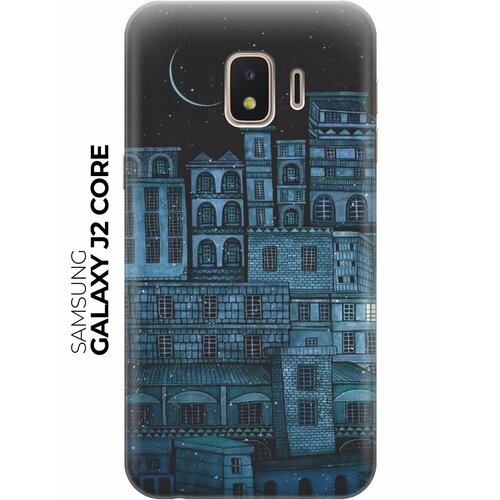 Чехол - накладка ArtColor для Samsung Galaxy J2 Core с принтом Ночь над городом чехол накладка artcolor для samsung galaxy s20 с принтом ночь над городом