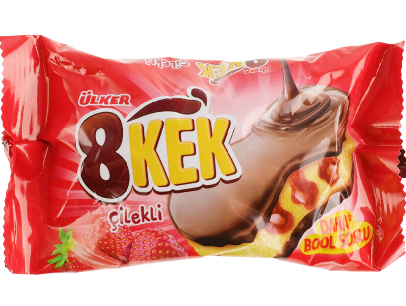 Кекс Ulker 8 kek с клубникой, 55 г. - фотография № 1