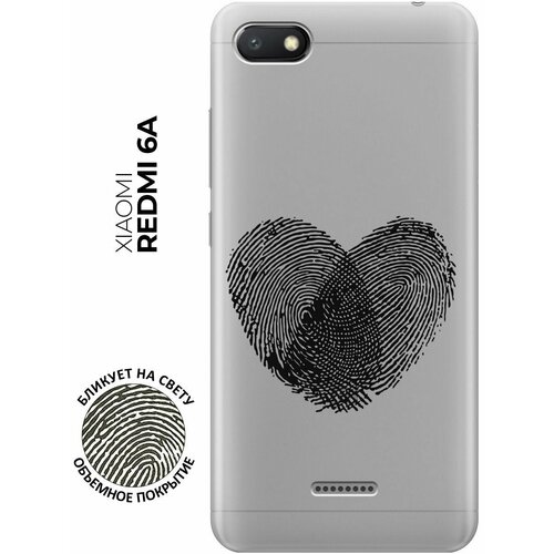 Силиконовый чехол с принтом Lovely Fingerprints для Xiaomi Redmi 6A / Сяоми Редми 6А силиконовый чехол с принтом love charger для xiaomi redmi 6a сяоми редми 6а