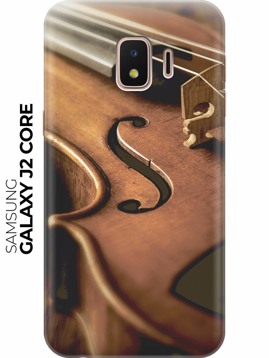 Силиконовый чехол Струны скрипки на Samsung Galaxy J2 Core / Самсунг Джей 2 Кор