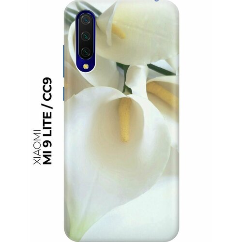 Силиконовый чехол Белые каллы на Xiaomi Mi 9 Lite / CC9 / Сяоми Ми 9 Лайт / Ми СС9