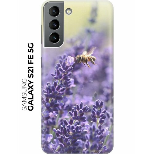 силиконовый чехол пчела и цветок на samsung galaxy s21 fe 5g самсунг с21 фе Силиконовый чехол Пчела и цветок на Samsung Galaxy S21 FE 5G / Самсунг С21 ФЕ