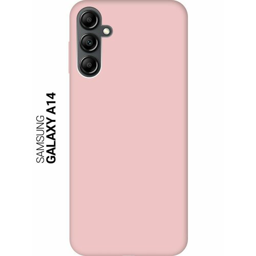 Силиконовый чехол на Samsung Galaxy A14, Самсунг А14 Silky Touch Premium розовый силиконовый чехол на samsung galaxy a14 самсунг а14 silky touch premium с принтом rose розовый