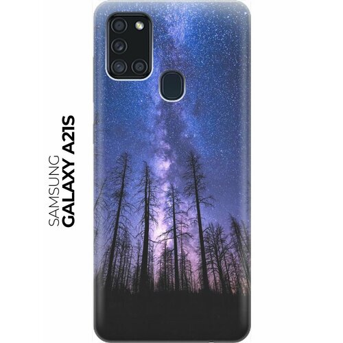 RE: PA Накладка Transparent для Samsung Galaxy A21s с принтом Ночной лес и звездное небо re pa накладка transparent для samsung galaxy s10e с принтом ночной лес и звездное небо