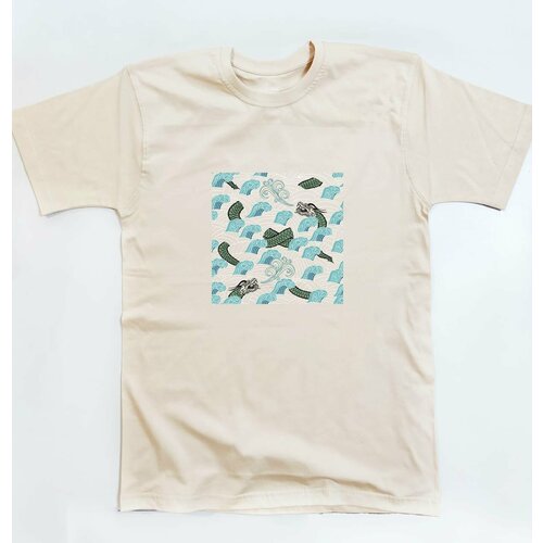 фото Футболка, размер (xxl), бежевый yoha print