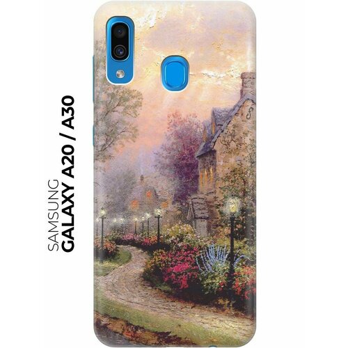 Чехол - накладка ArtColor для Samsung Galaxy A20 / A30 с принтом Сиреневый вечер чехол накладка artcolor для samsung galaxy a31 с принтом сиреневый вечер