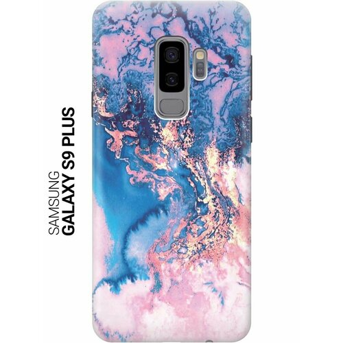 gosso ультратонкий силиконовый чехол накладка для samsung galaxy s9 plus с принтом green marble GOSSO Ультратонкий силиконовый чехол-накладка для Samsung Galaxy S9 Plus с принтом Blue Marble