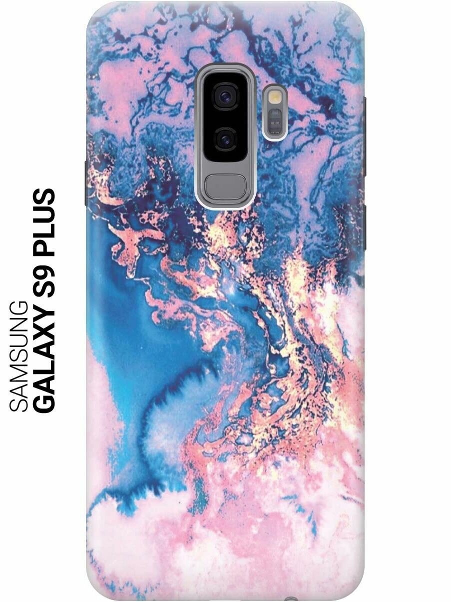 GOSSO Ультратонкий силиконовый чехол-накладка для Samsung Galaxy S9 Plus с принтом "Blue Marble"